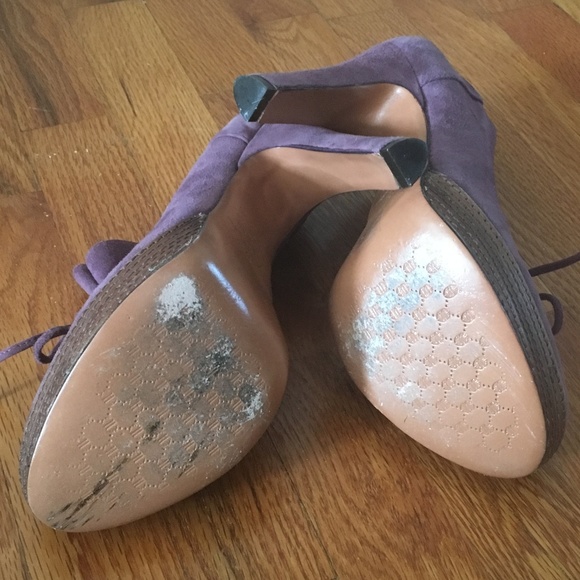 Anthro | Luiza Barcelos Suede Platform Bootie - Picture 7 of 8